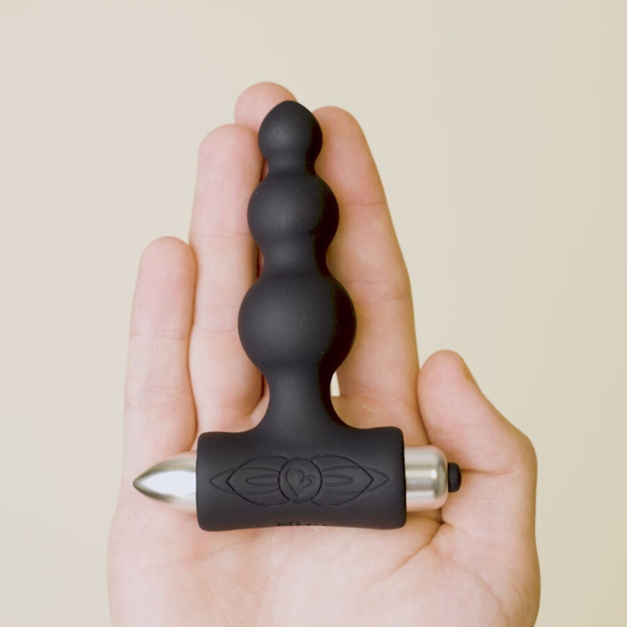 ROCKS-OFF - PETITE SENSATIONS BUBBLES ANAL PLUG VIBRATOR SCHWARZ