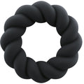 ROCKS-OFF - ANNEAU DE MASTURBATION TWIST EN SILICONE NOIR