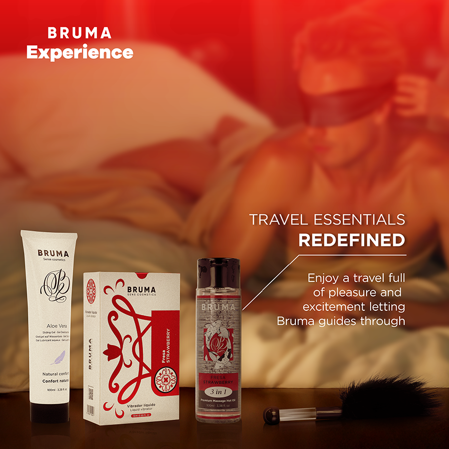 BRUMA XPERIENCE - KIT DE TENTATION VIBRO-ORGANIQUE DOUCE FRAISE