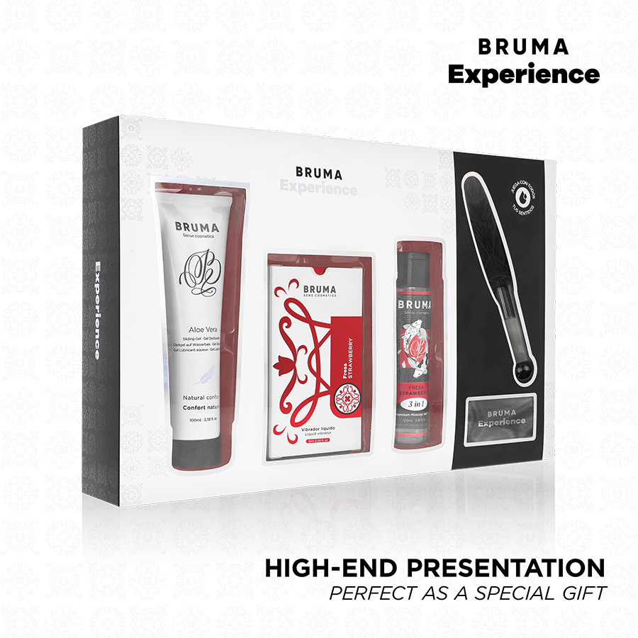BRUMA XPERIENCE - KIT DE TENTATION VIBRO-ORGANIQUE DOUCE FRAISE