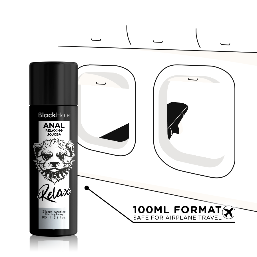 BLACK HOLE - JOJOBA RELAX ANAL À BASE DE SILICONE 100 ML