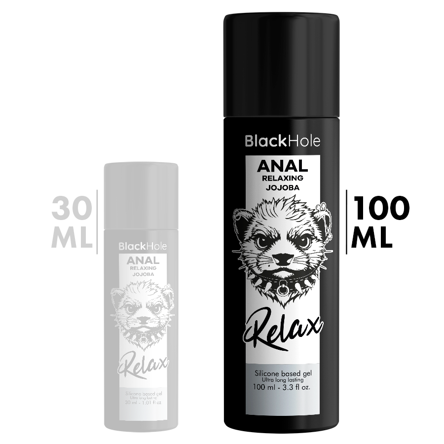 BLACK HOLE - JOJOBA RELAX ANAL À BASE DE SILICONE 100 ML