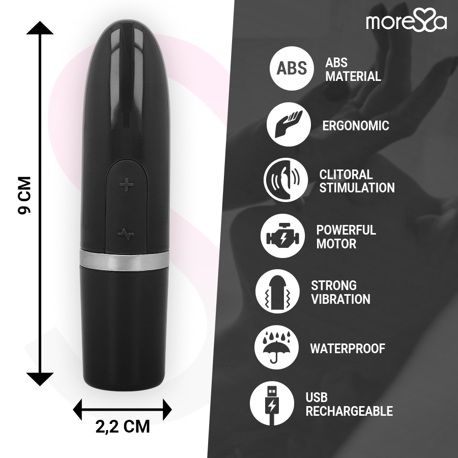 MORESSA - VIBRATEUR STIMULATEUR DE VOYAGE IVY NOIR