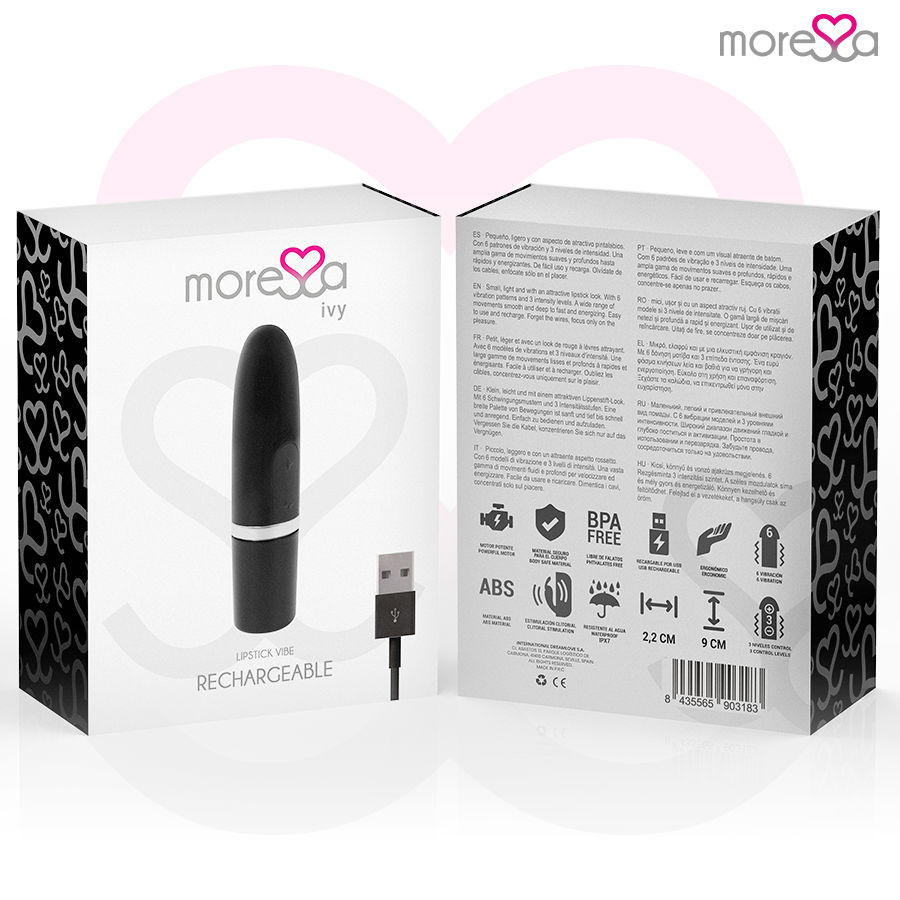 MORESSA - VIBRATEUR STIMULATEUR DE VOYAGE IVY NOIR