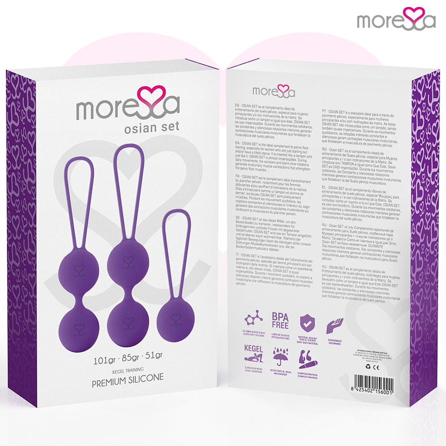 MORESSA - SET OSIAN PREMIUM SILICONE VIOLET