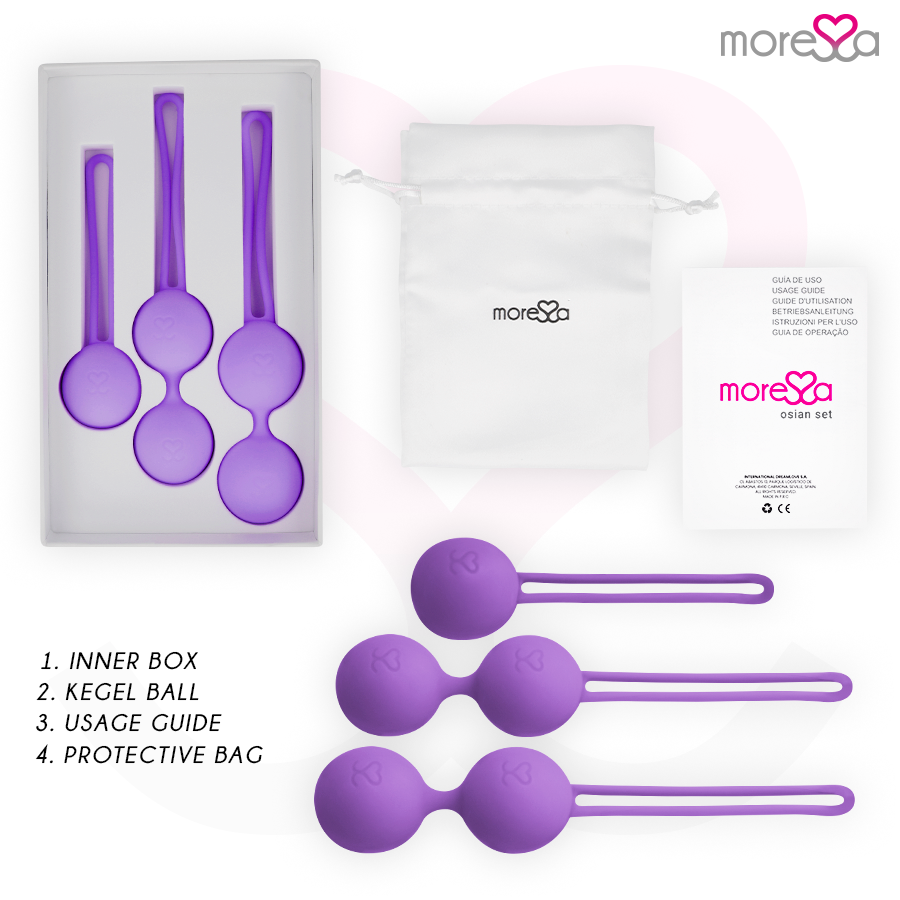 MORESSA - SET OSIAN PREMIUM SILICONE VIOLET