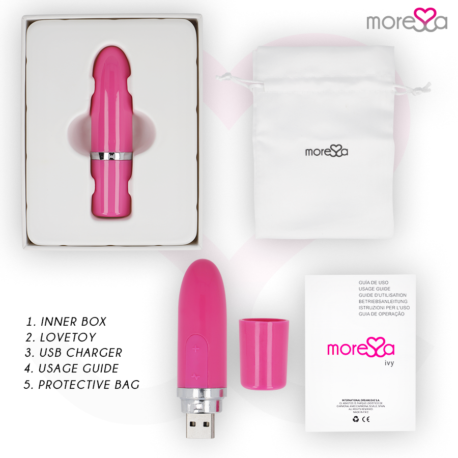 MORESSA - VIBRATEUR STIMULATEUR IVY ROSE DE VOYAGE