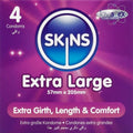 SKINS - EXTRA GROSSE PREMIUM-KONDOME PACKUNG 4