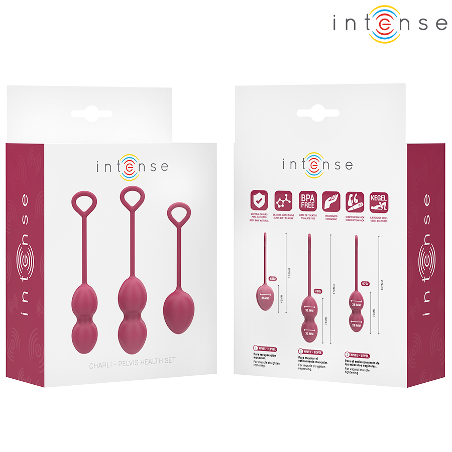 INTENSE - CHARLI KIT DE BOULES DE GÉISHA BORDEAUX