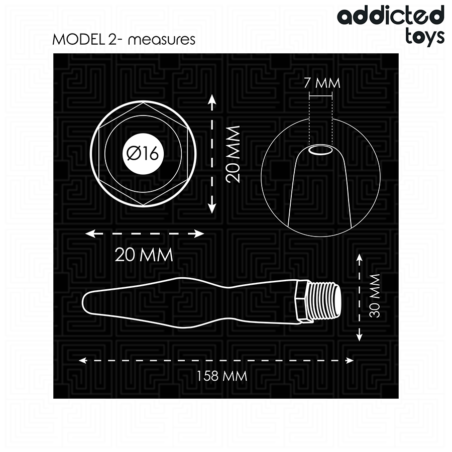 ADDICTED TOYS - NETTOYANT ANAL AVEC ADAPTATEUR UNIVERSEL MODÈLE 2