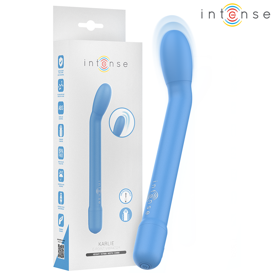 INTENSE - STIMULATEUR POINT G RECHARGEABLE KARLIE BLEU
