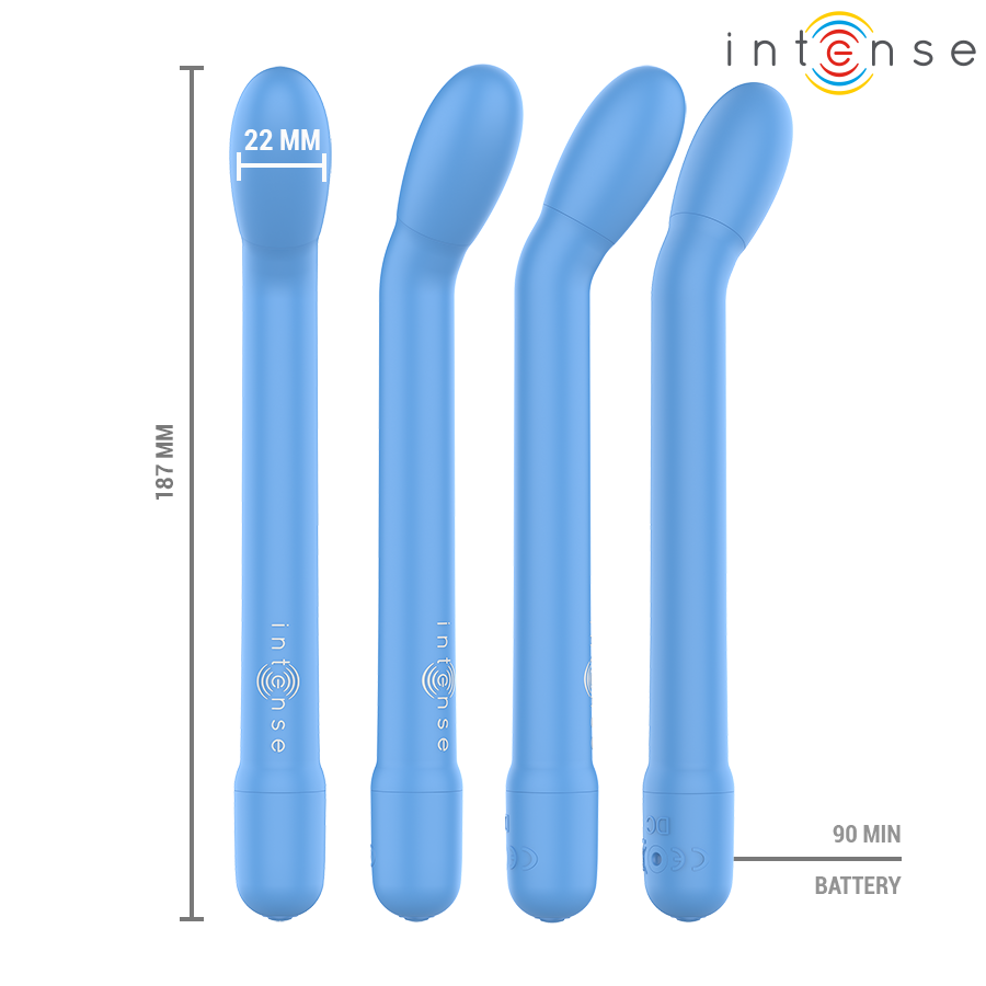 INTENSE - STIMULATEUR POINT G RECHARGEABLE KARLIE BLEU