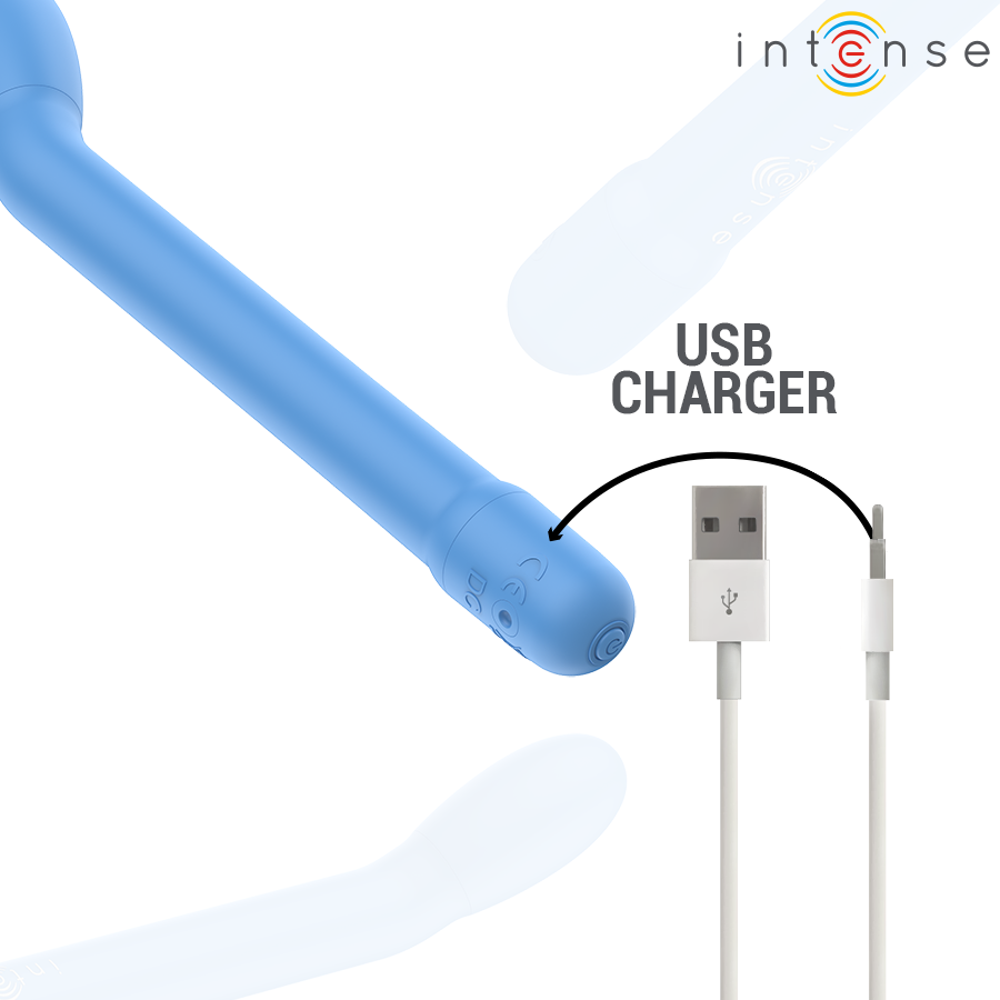 INTENSE - STIMULATEUR POINT G RECHARGEABLE KARLIE BLEU