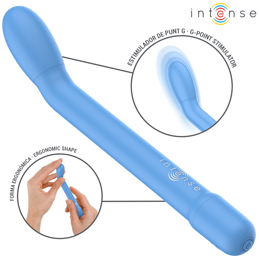 INTENSE - STIMULATEUR POINT G RECHARGEABLE KARLIE BLEU