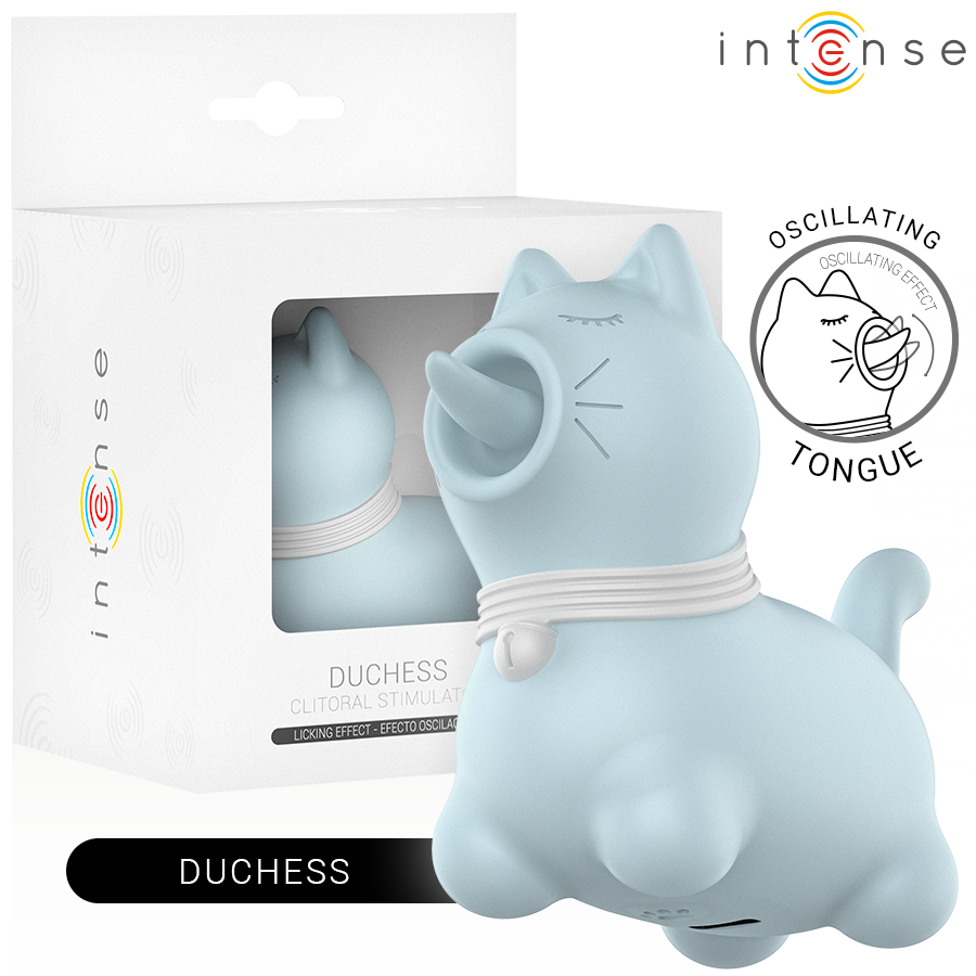 INTENSE - STIMULATEUR DUCHESS AVEC LANGUE ROTATIVE 360º BLEU