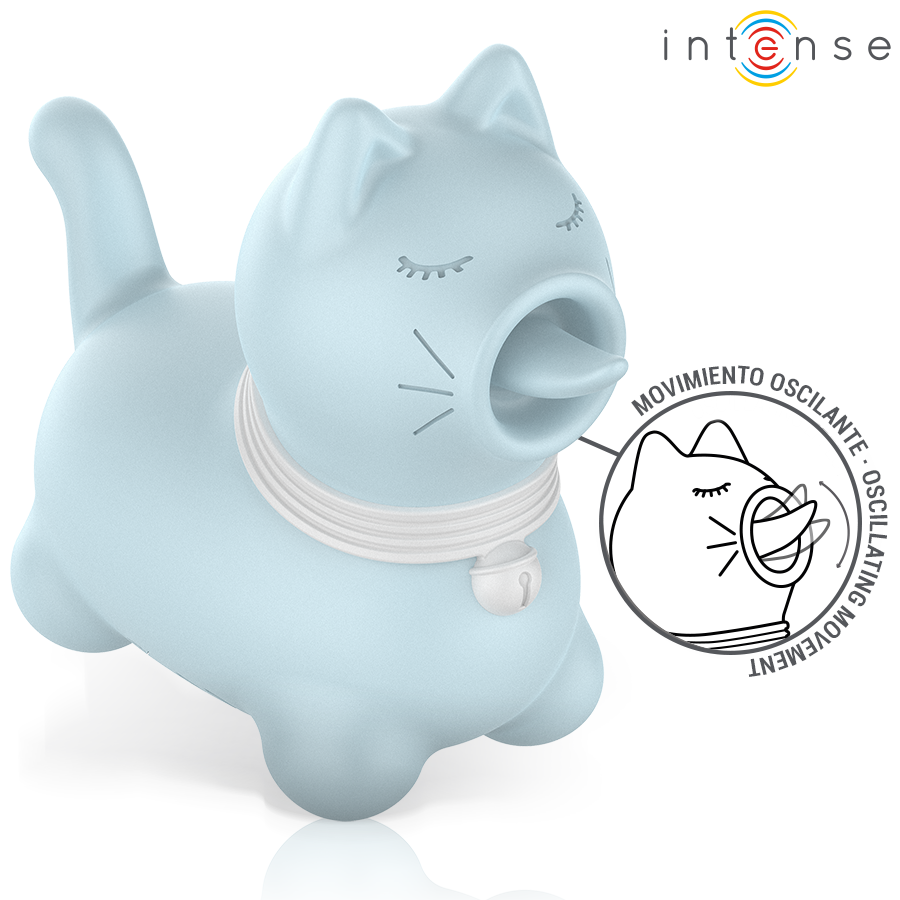 INTENSE - STIMULATEUR DUCHESS AVEC LANGUE ROTATIVE 360º BLEU