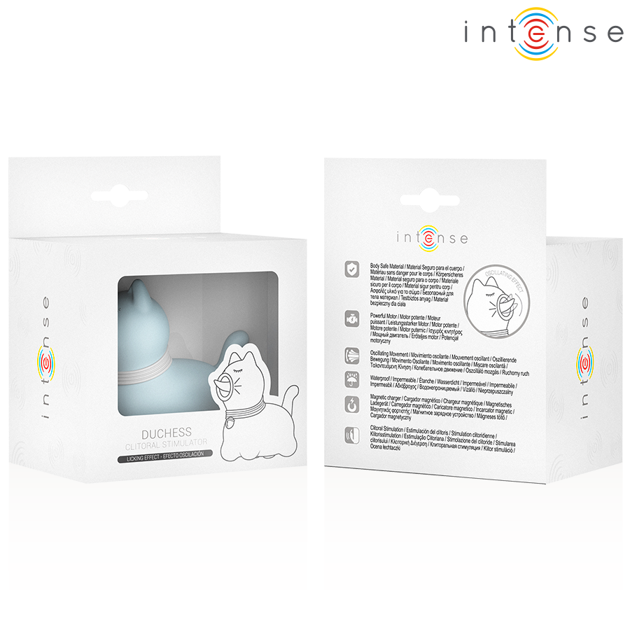 INTENSE - STIMULATEUR DUCHESS AVEC LANGUE ROTATIVE 360º BLEU