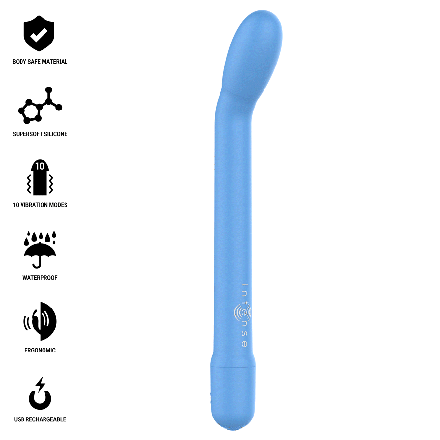 INTENSE - STIMULATEUR POINT G RECHARGEABLE KARLIE BLEU