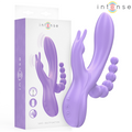 INTENSE - VIBREUR TRIPLE MIKO RABBIT & STIMULATEUR & ANAL 7 VIBRATIONS VIOLET