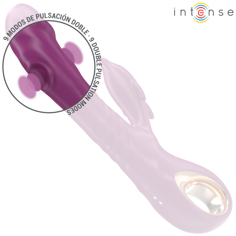 INTENSE - VIBREUR MULTIFONCTION HALL AVEC LANGUETTE STIMULANTE EN FORME DE DAUPHIN VIOLET