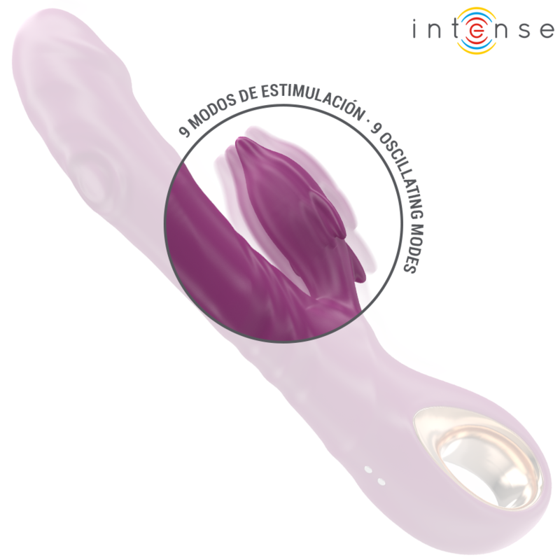 INTENSE - VIBREUR MULTIFONCTION HALL AVEC LANGUETTE STIMULANTE EN FORME DE DAUPHIN VIOLET