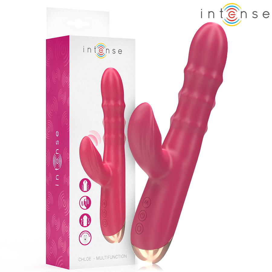 INTENSE - CHLOE VIBREUR MULTIFONCTION 3 EN 1 ROUGE