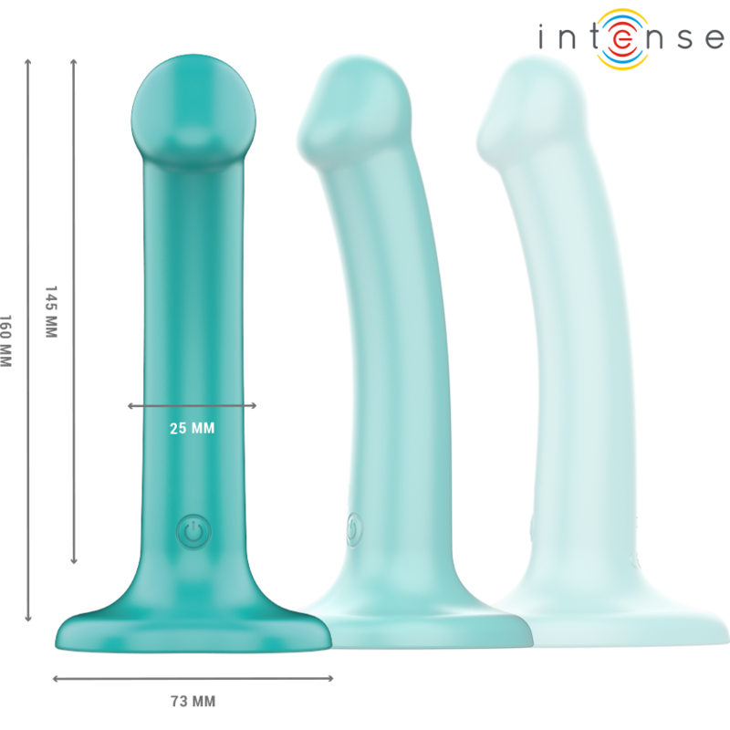 INTENSE - KATIE VIBRATEUR VENTOUSES 10 VIBRATIONS BLEU TÉLÉCOMMANDE