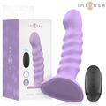 INTENSE - VIBREUR BRENDA TAILLE M DESIGN EN SPIRALE 10 VIBRATIONS VIOLET TÉLÉCOMMANDE