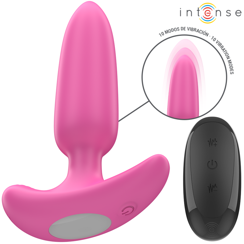 INTENSE - ROSS PLUG ANAL 10 VIBRATIONS ROSE TÉLÉCOMMANDE