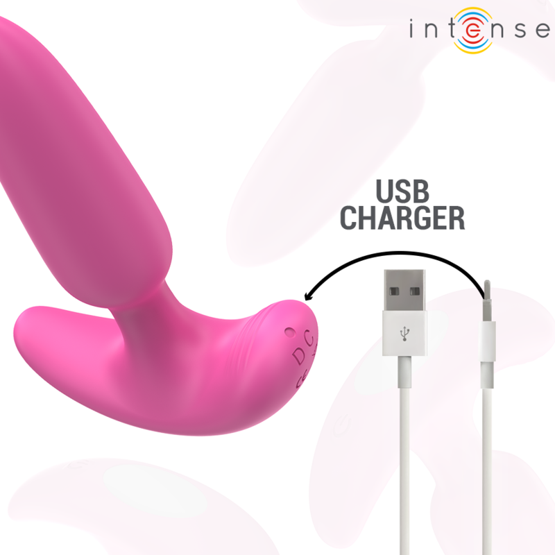 INTENSE - ROSS PLUG ANAL 10 VIBRATIONS ROSE TÉLÉCOMMANDE
