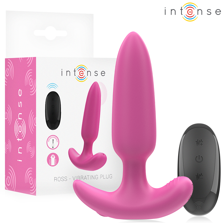 INTENSE - ROSS PLUG ANAL 10 VIBRATIONS ROSE TÉLÉCOMMANDE