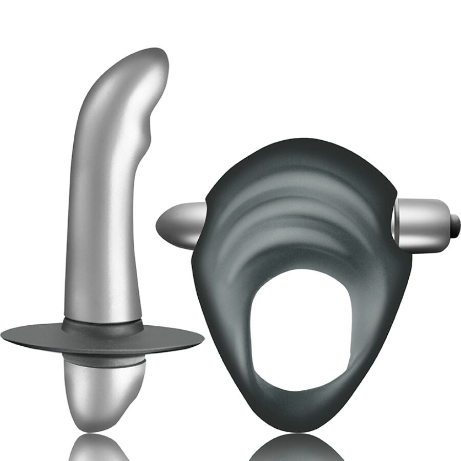 CLIMAXIMUM - KIT DE SÉDUCTION COCK RING + VIBREUR PROSTATIQUE DÉBUTANT