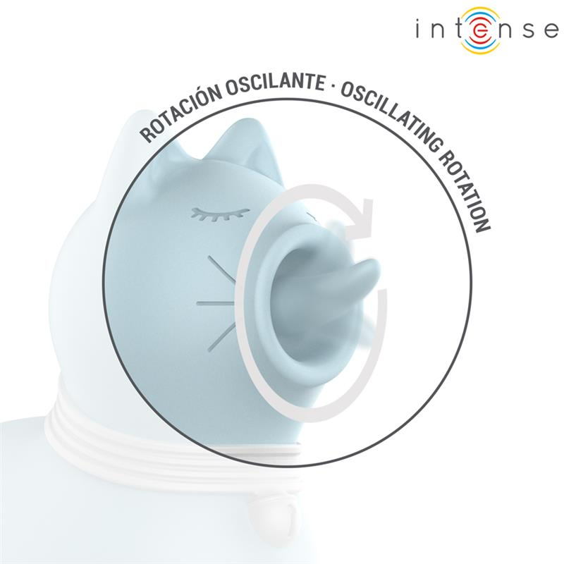 INTENSE - STIMULATEUR DUCHESS AVEC LANGUE ROTATIVE 360º BLEU
