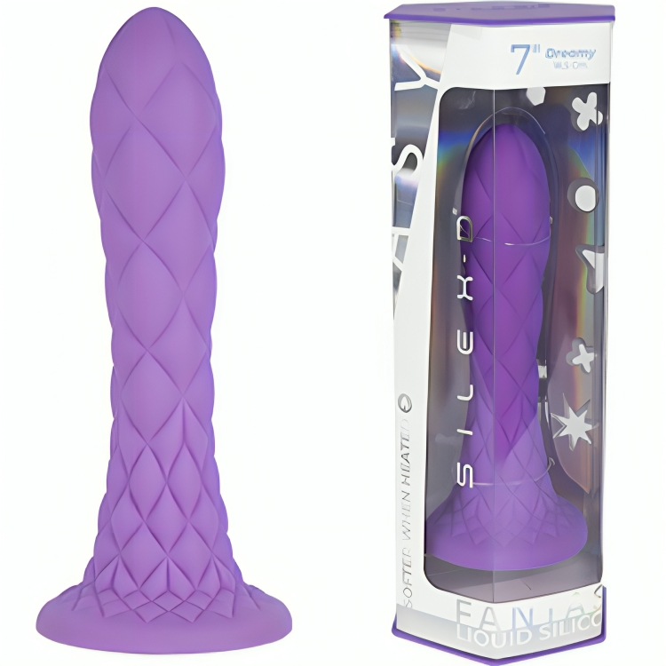 SILEXD - DREAMY DILDO FANTASY SILICONE LIQUIDE THERMORÉACTIF VIOLET 18.5 CM