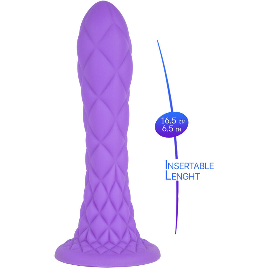SILEXD - DREAMY DILDO FANTASY SILICONE LIQUIDE THERMORÉACTIF VIOLET 18.5 CM