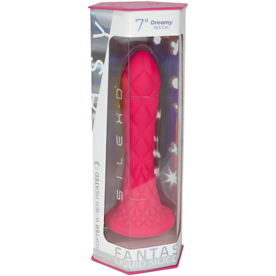 SILEXD - DREAMY DILDO FANTASY SILICONE LIQUIDE THERMORÉACTIF VIOLET 18.5 CM