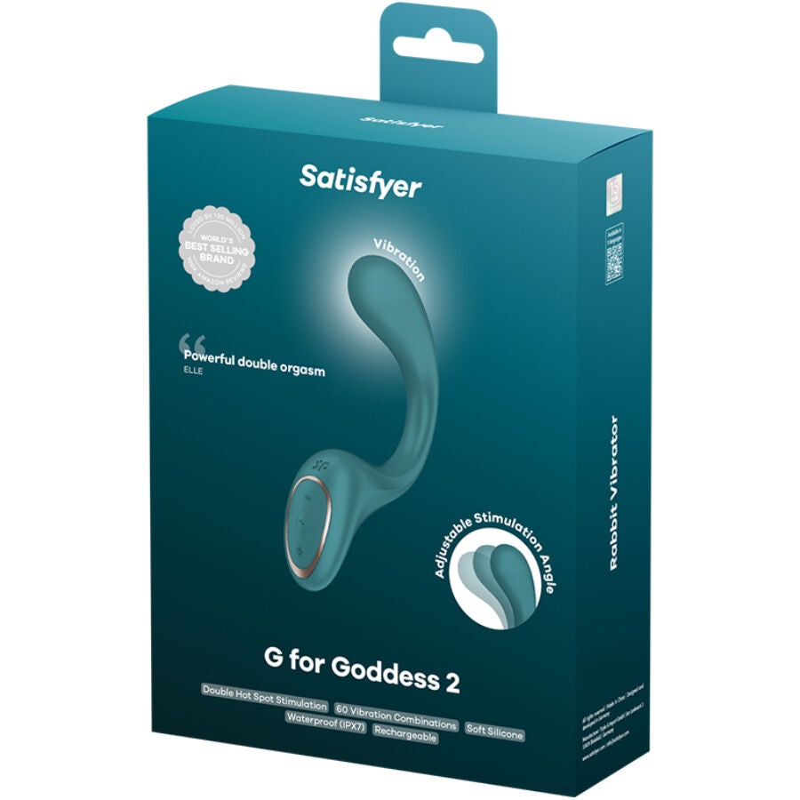 SATISFYER - G FOR GODDESS 2 VIBREUR LAPIN VERT