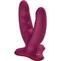 FUN FACTORY - RYDE DOUBLE DILDO ROUGE LIE DE VIN