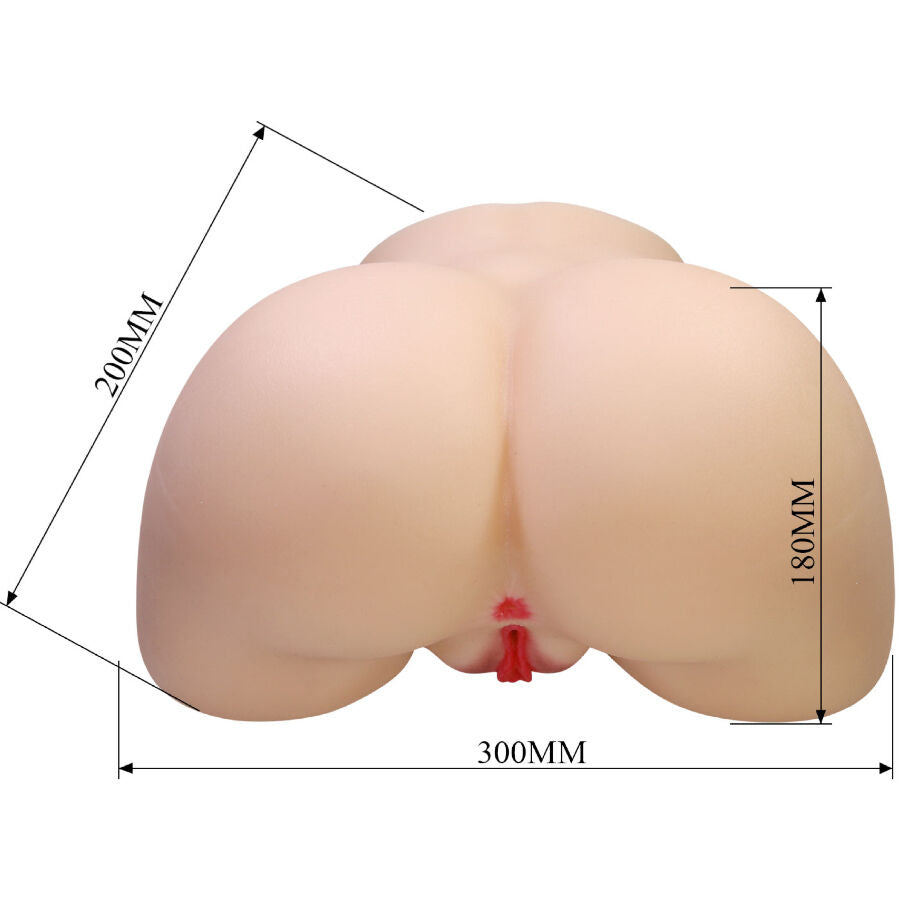 CRAZY BULL - OLIVIA FESSE FÉMININE RÉALISTE, VAGIN ET ANUS, 5,5 KG