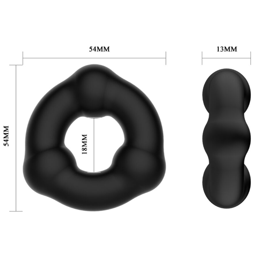 CRAZY BULL - ANNEAU EN SILICONE SUPER DOUX AVEC PICOTS