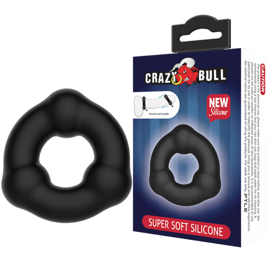 CRAZY BULL - ANNEAU EN SILICONE SUPER DOUX AVEC PICOTS