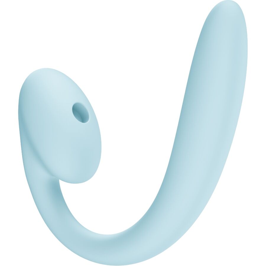 FUN FACTORY - CRESCENDO Vibrateur à impulsions d'air double insertable Bleu Glacier
