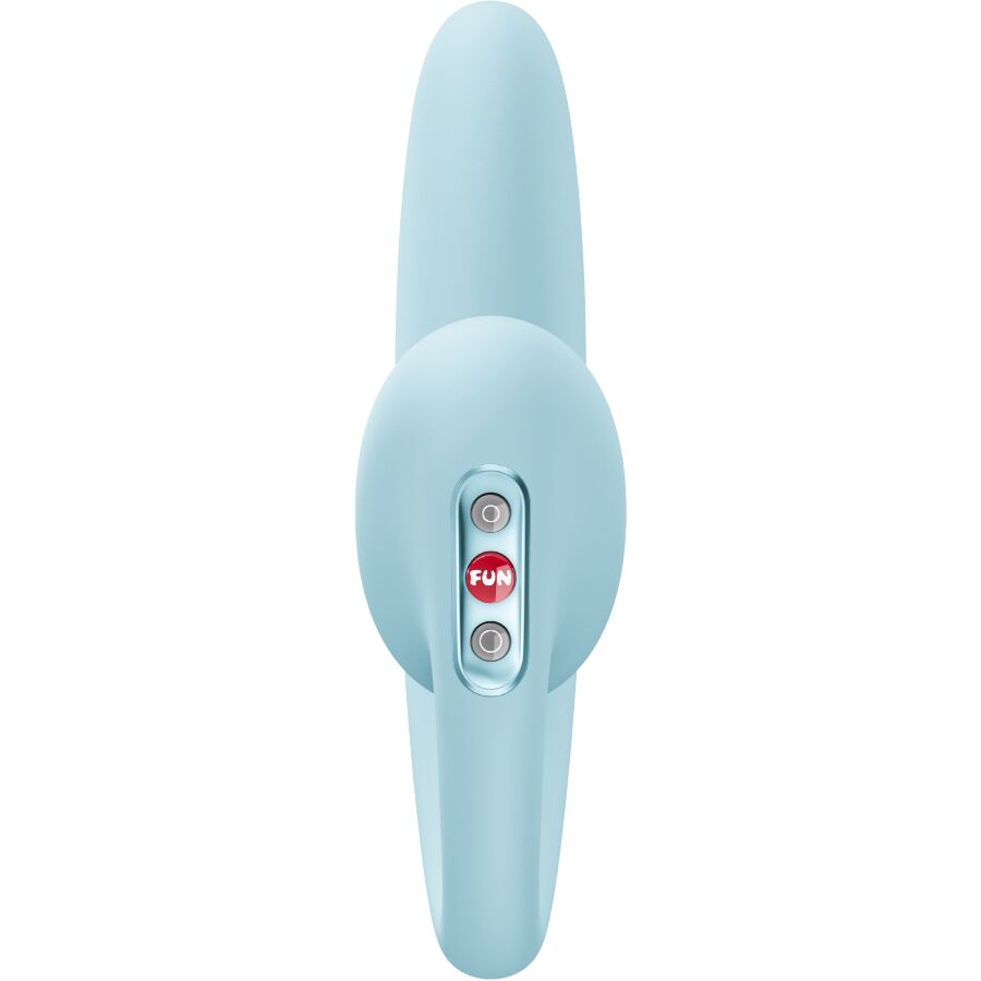 FUN FACTORY - CRESCENDO Vibrateur à impulsions d'air double insertable Bleu Glacier