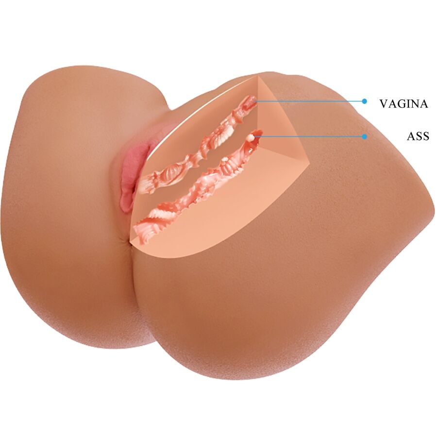 CRAZY BULL - ILANA VIBRATEUR ET SUCEUR ANAL FÉMININ RÉALISTE AVEC SON 6,8 KG