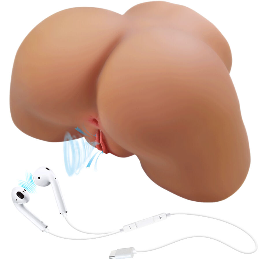 CRAZY BULL - ILANA VIBRATEUR ET SUCEUR ANAL FÉMININ RÉALISTE AVEC SON 6,8 KG