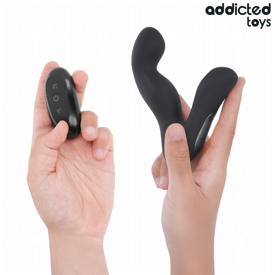 ADDICTED TOYS – MASSEUR DE PROSTATE OSCILLANT AVEC TÉLÉCOMMANDE ET MODE PULSATION