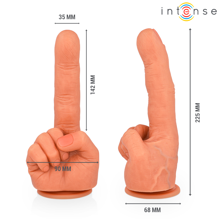 INTENSE - STIMULATEUR POINT G HUBERT FLEXIBLE MAIN 14,2 CM