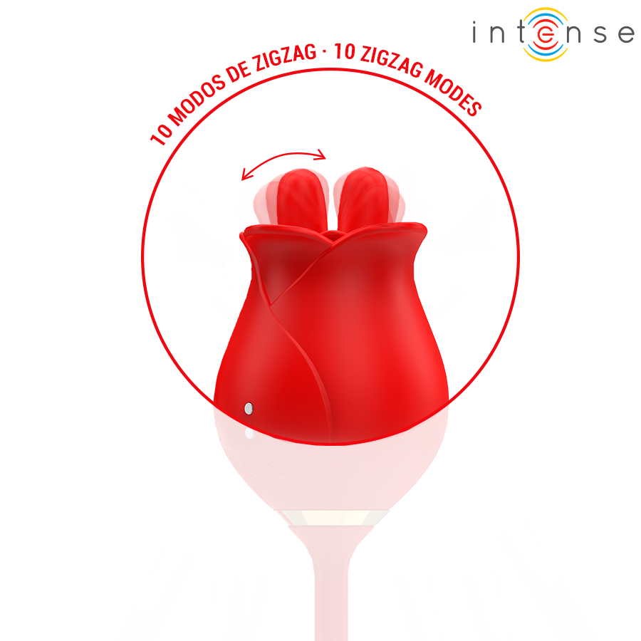 INTENSE - MELANIE DOUBLE STIMULATEUR CLITORIDIEN AVEC LANGUE ZIGZAG