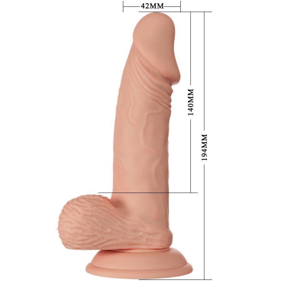 BAILE - BELLE RENCONTRE ZEBULON GODEMICHET FLEXIBLE ET RÉALISTE 19,4 CM NATUREL