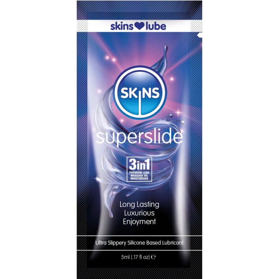 SKINS – SUPERSLIDE Lubrifiant à base de silicone, dose unique 5 ml